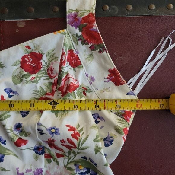 English Rose Miss Selfridge Floral Retro Sweetheart Tea Dress - Picture 13 of 16